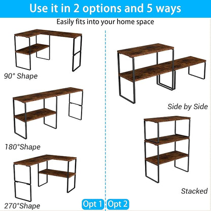 Kitchen Counter Organizer, Countertop Shelf, Adjustable, Stackable | Kitchen - Image 6