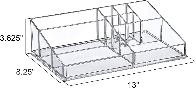 Amazing Abby - Tiffany - Acrylic Cosmetic Organizer, Transparent Plastic Makeup - Image 3