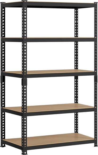 Topeakmart 5-Tier Utility Shelves, Metal Storage Shelves Garage Shelving Unit by Topeakmart