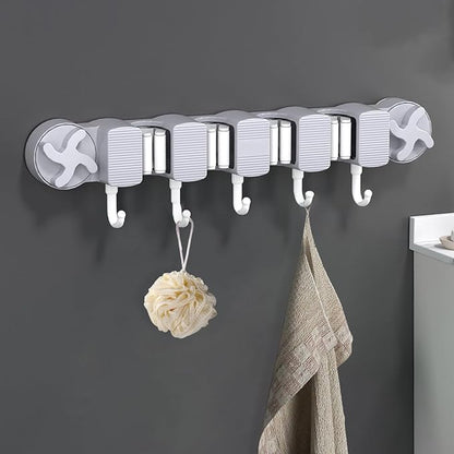 Broom Holder - Wall Mount Rack, Suction Utility Stand, Sturdy Easy Install - Image 4