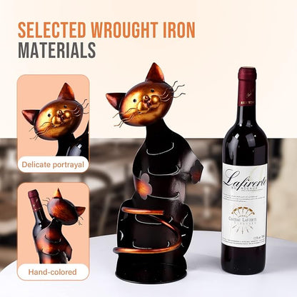 Cat Decor Wine Holder Wine Rack Wine Bottle Holder Wine Cat, Gift - Image 4