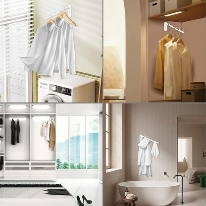 Sumnacon Stainless Steel Clothes Hanger Rack-Wall Mount Clothing Rack - Image 5