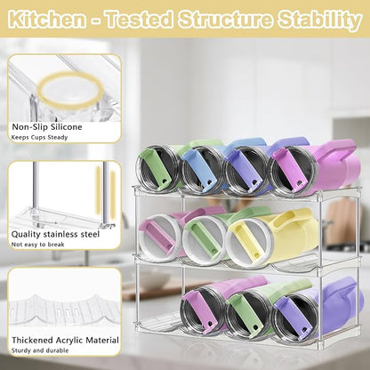 Stackable Water Bottle Organizer & Holder - Image 4