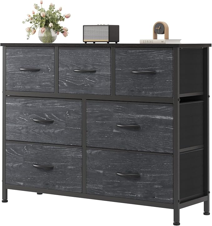 Sweetcrispy 7 Drawer Dresser for Bedroom Storage by Sweetcrispy