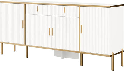 60" Modern Kitchen Buffet Cabinet, Buffets & Sideboard - Image 7