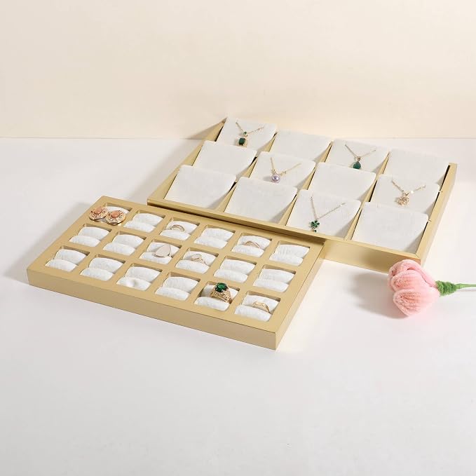 GemeShou Velvet Ring Storage Organizer Tray - Image 2