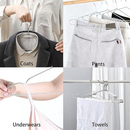 Wire Hangers 10 Pack Clothes Hangers Heavy Duty Metal Coat Hanger Stainless - Image 5