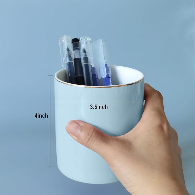HANKOR Ceramic Pencil Holder for Desk - Image 4