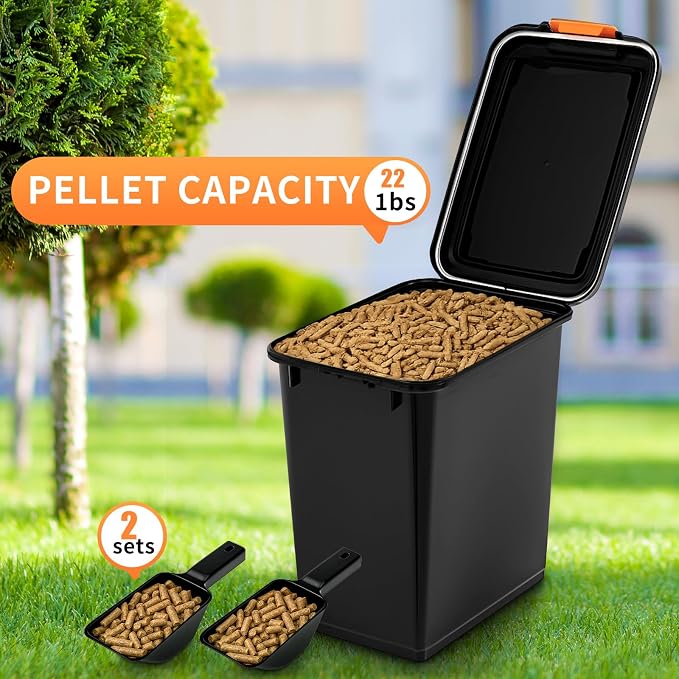 Maxdot 2 Sets 22lb Dry Pellet Storage Bin Pack - Image 3