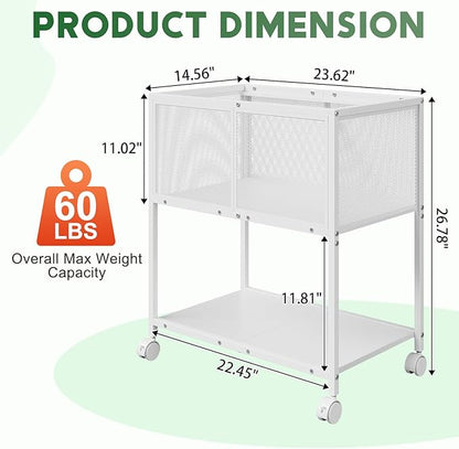 Sbanmao Rolling File Cart, Mobile File Cabinet - Image 3