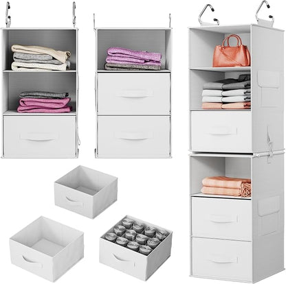 Pipishell 6-Shelf Hanging Closet Organizer, Hanging Shelves - Image 9