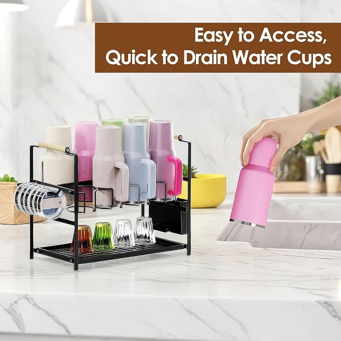 Housolution Water Bottle Organizer Drying Rack - Image 3
