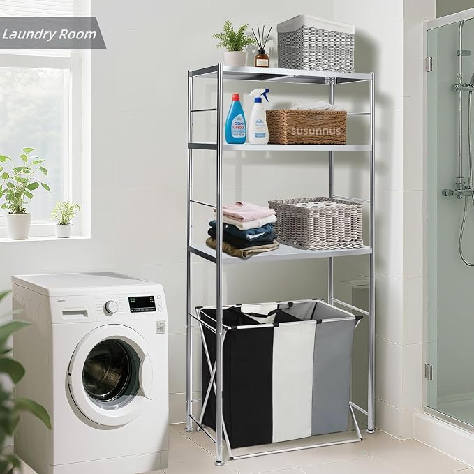 susunnus Stainless Steel Shelf, Kitchen Storage Shelves, Microwave and Mini - Image 4