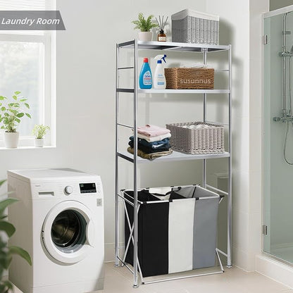 susunnus Stainless Steel Shelf, Kitchen Storage Shelves, Microwave and Mini - Image 4