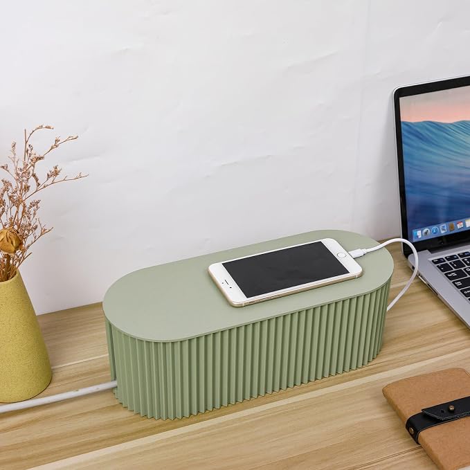 FABROK 2 Pack Cable Management Box, Cord Organizer Box - Image 6