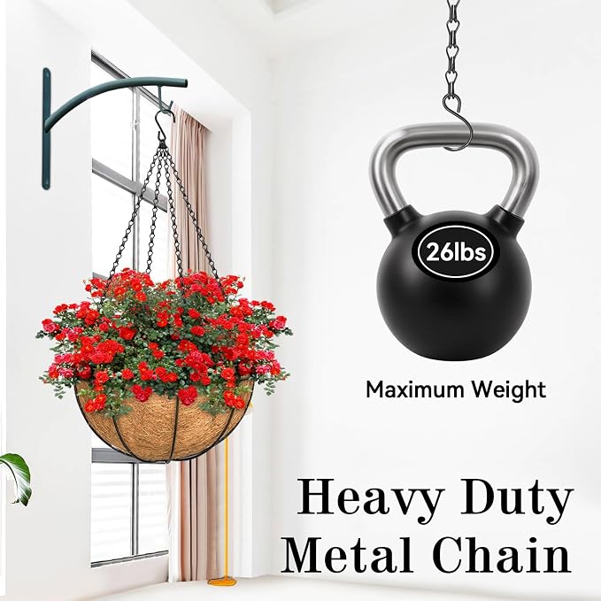 4 Pack, 16 Inch Hanging Basket Chain - Image 4