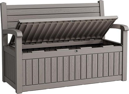 80 Gallon Lockable Deck Bench by WTFGO