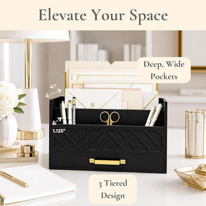 BLU MONACO | Wooden Mail Organizer - Image 5