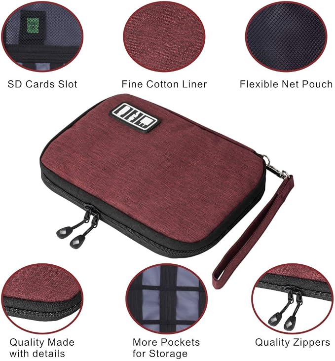 Travel Cable Organizer Bag Waterproof Portable Electronic Accessories Organizer - Image 7