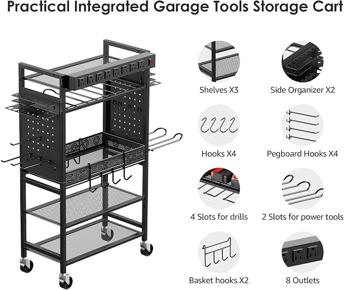 CCCEI Power Tool Organizer Cart - Image 3