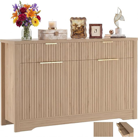 Cyclysio 55" Fluted Buffet Cabinet by Cyclysio