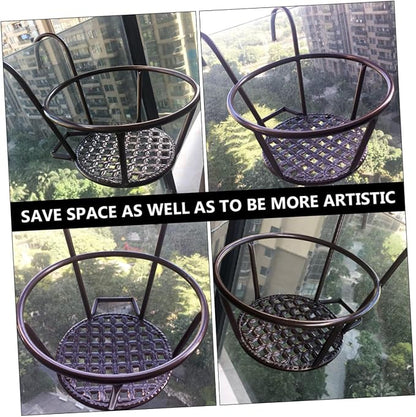 3pcs Hanging Flower Pot Rack Decorative Iron Planter Holder - Image 7