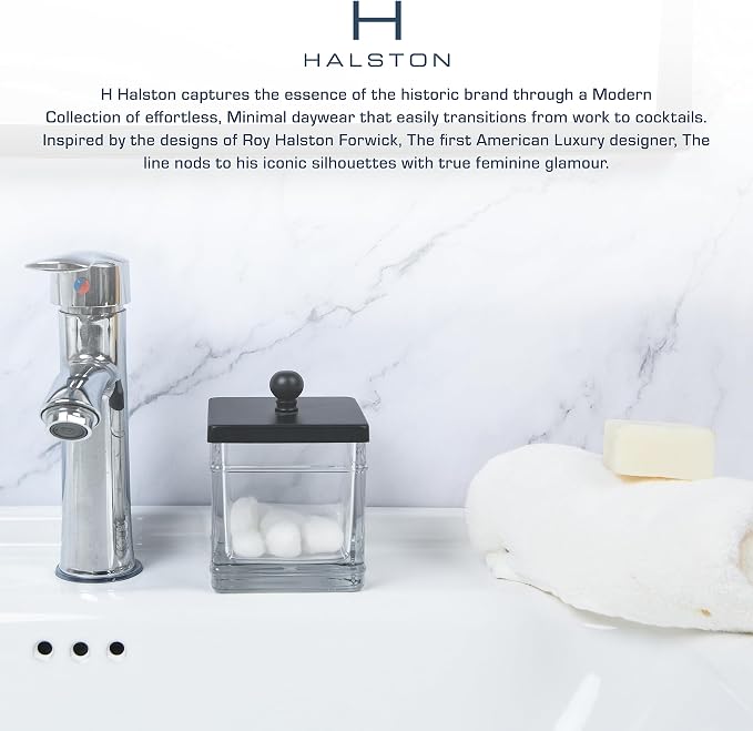 Clear Transparent Hotel Style Apothecary Tempered Glass Canister Jar W/ Matte - Image 3
