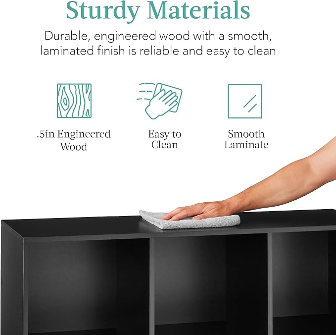 Best Choice Products 6-Cube Storage Organizer, 11in Shelf Opening, Display Shelf - Image 6
