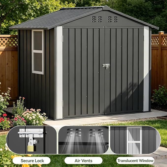 COMHOMA Outdoor Storage Shed - Image 4