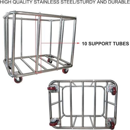 Laundry Cart Commercial, 11.35 Bushel Large Industrial Rolling Laundry Hamper - Image 3