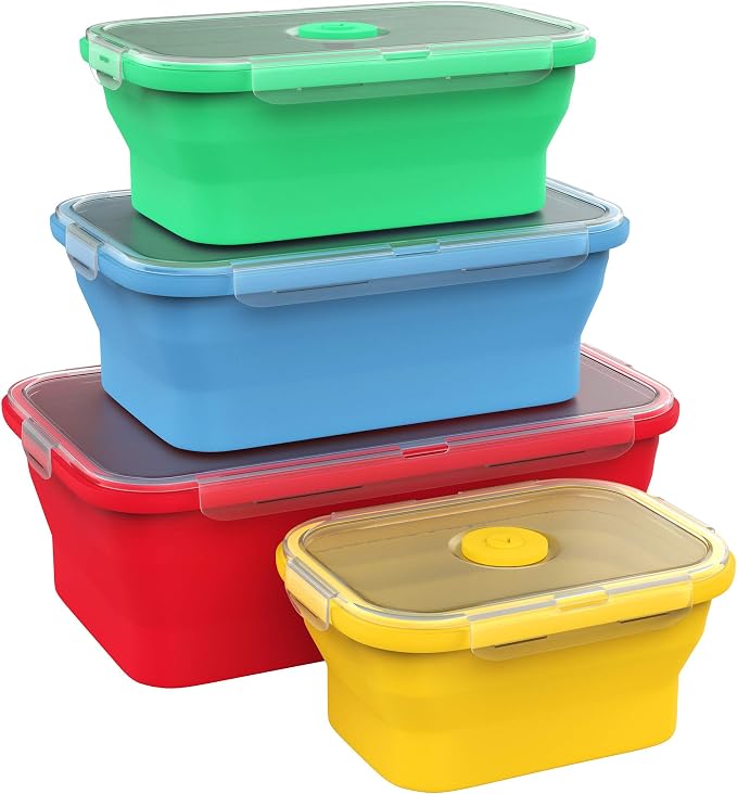 Vremi Silicone Food Storage Containers by VremiHomeKitchen
