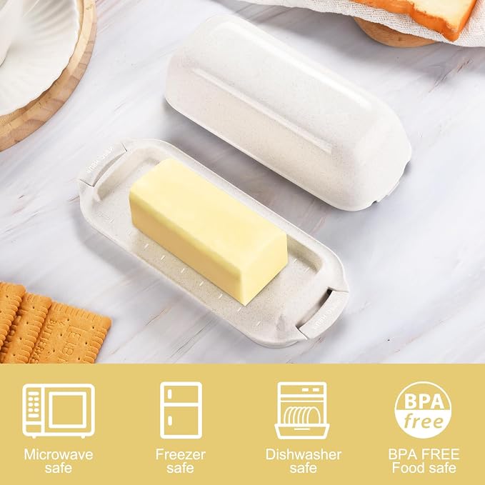 AONCO Butter Dish, Unbreakable Reusable Butter Keeper - Image 6