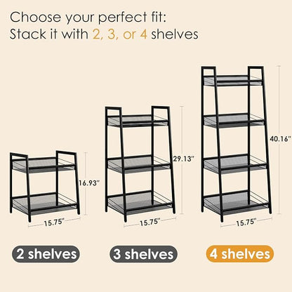 Masupu 4 Tier Bathroom Shelf, Bathroom Organizer and Storage - Image 2