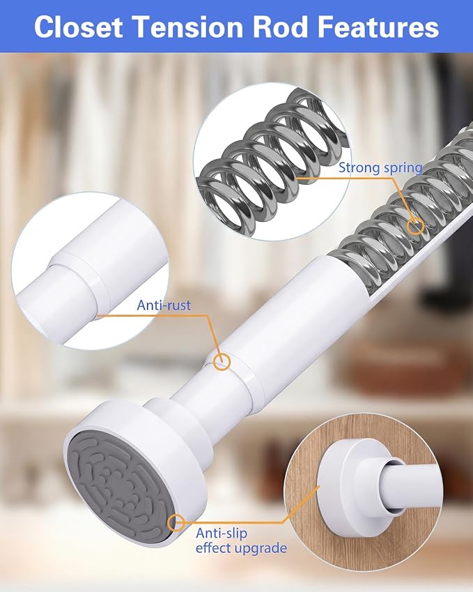 Supforce Closet Rod, No Drill Closet Rod - Image 5