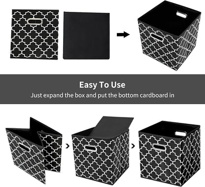 11 Inch Cube Storage Bins, Fabric Cube Organizer Bins - Image 7