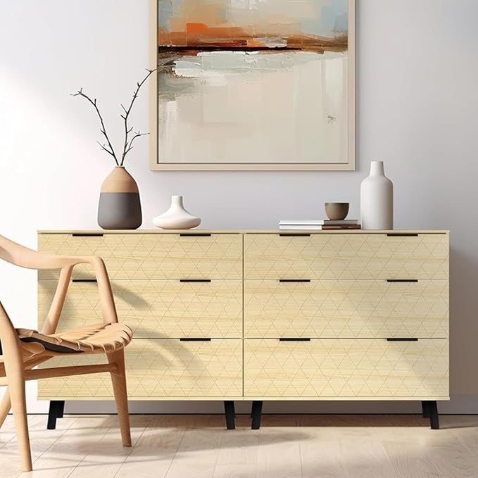 AWQM 3 Drawer Dresser for Bedroom, Large Capacity Chest of Drawers, Wood - Image 3
