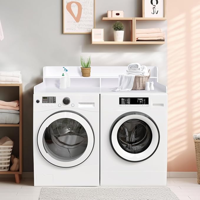 2-Tier Washer and Dryer Countertop Shelf, Laundry Room Storage & Organization - Image 2