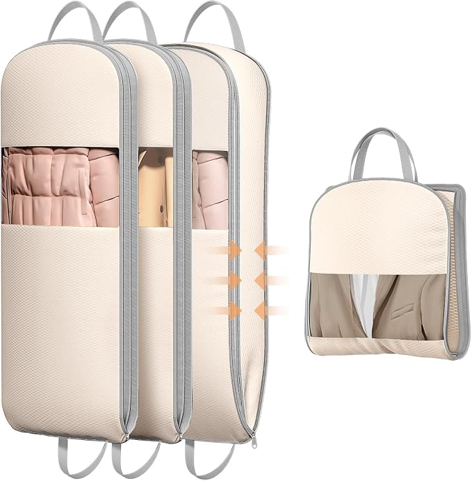 DIMJ 4 Pack 54" Garment Bags for Hanging Clothes by DiMJ