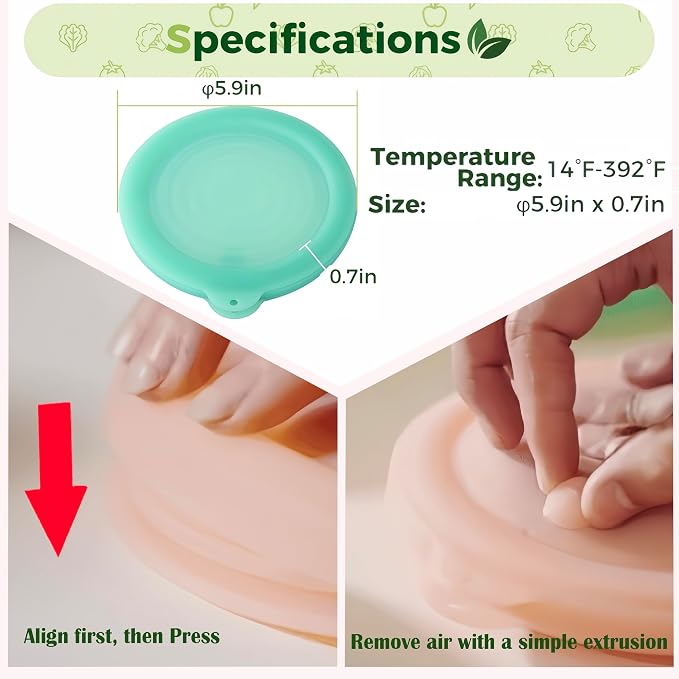 Silicone Reusable Vacuum-Seal Storage Containers - Image 6