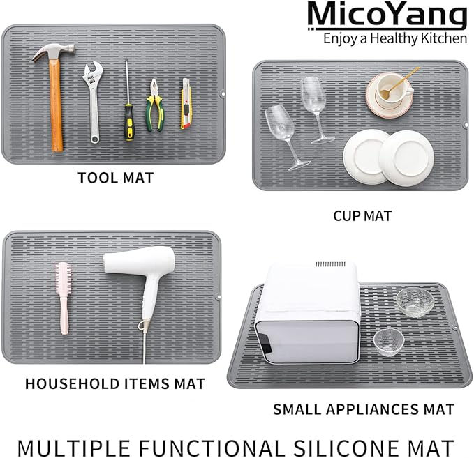 Silicone Dish Drying Mat for Multiple Usage, Easy clean, Eco-friendly, - Image 4