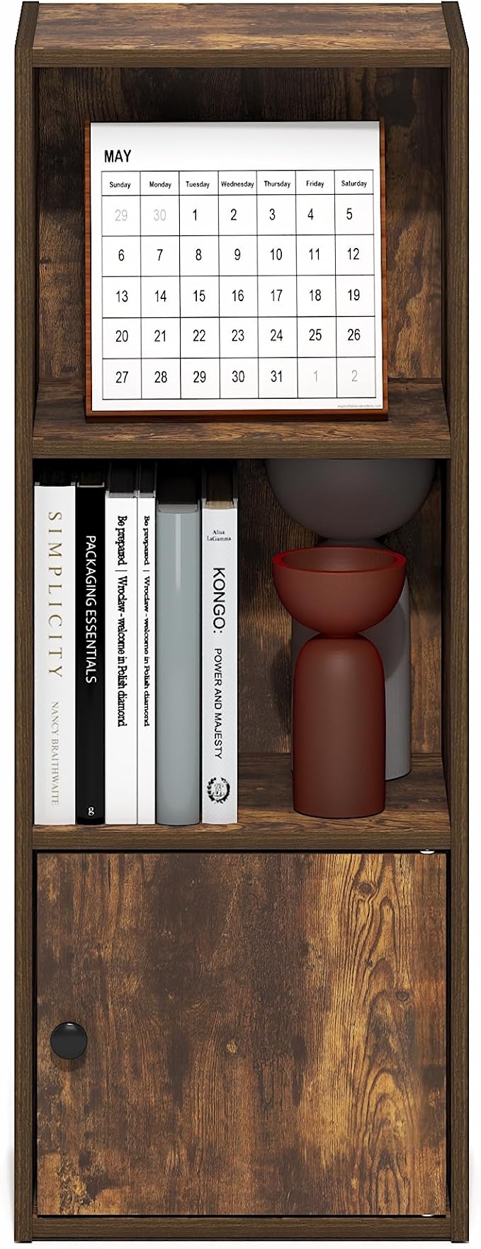 Furinno LUDER Book Shelf, 3-Tier Bookshelf - Image 6