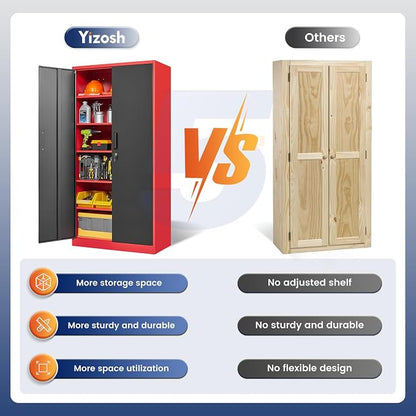 Yizosh Metal Garage Storage Cabinet - Image 8