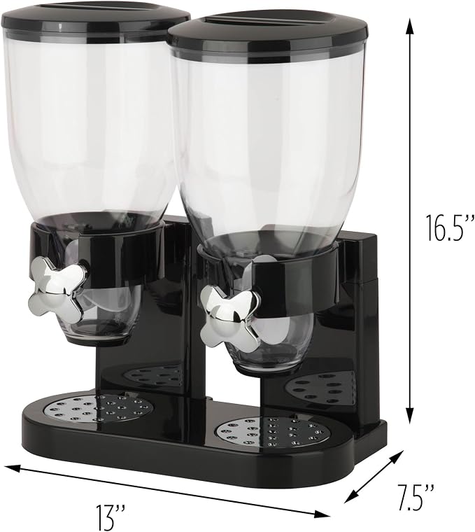 Honey-Can-Do Zevro Dual Dry Food Dispenser – Countertop Cereal Dispenser - Image 10