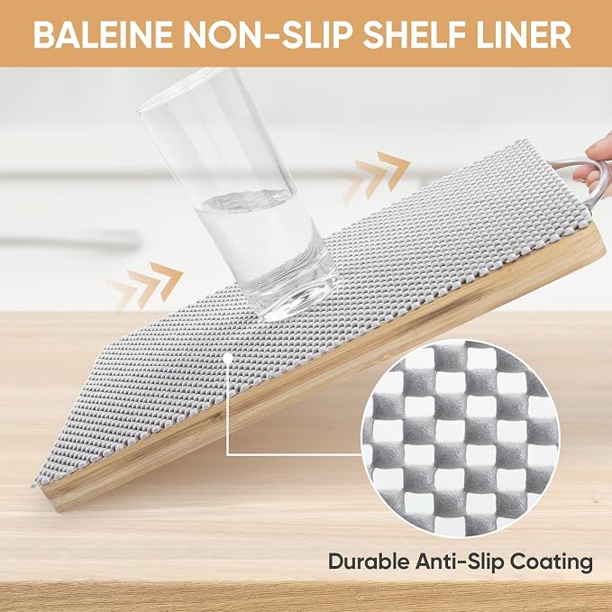 BALEINE Cabinet Liner, 12 in x 20 Ft Drawer and Shelf Liner - Image 3
