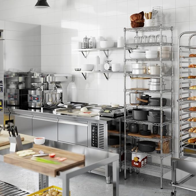 14" Deep x 24" Wide x 86" Height Wire Shelving Kit | 10-Tier | NSF Commercial - Image 7