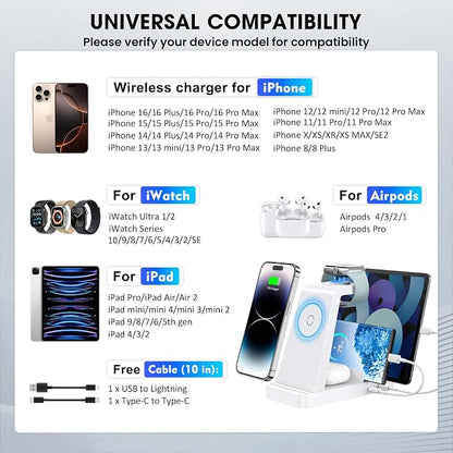 Wireless Charger for iPhone - 5 in 1 Charging Station for Multiple Devices - Image 3