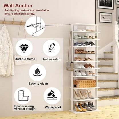 HOMEFORT 10-Tier Corner Shoe Tower - Image 5