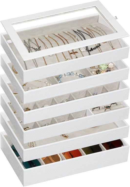 Stackable Jewelry Organizer Trays by Unknown