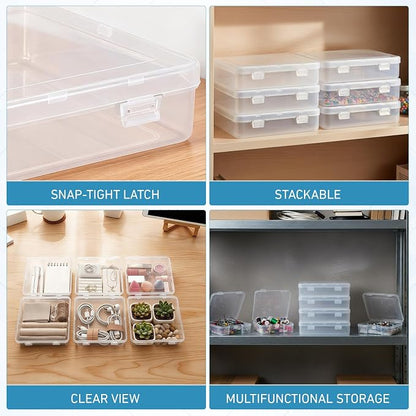 Jetec 6 Pieces Mini Plastic Clear Beads Storage Containers Box - Image 7