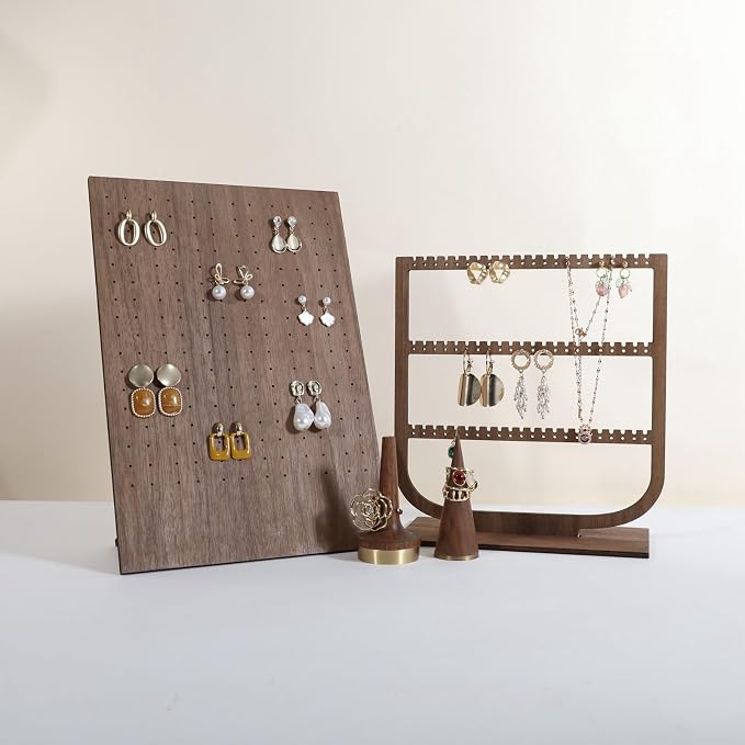 GemeShou Walnut earring display stand - Image 3